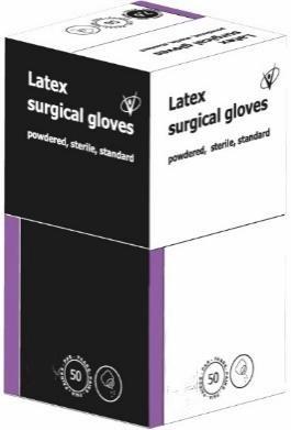 Рукавички хірургічні латексні припудрені текстуровані Стандарт клас одноразові (розмір 8,5) Vogt Medical